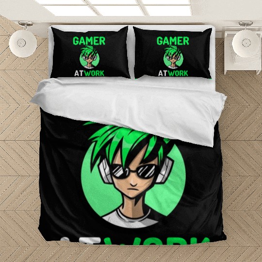 Gamer At Work travel nature Bedding Sets