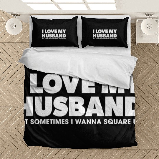 I Love My Husband green Bedding Sets