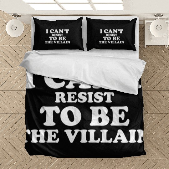 I Cant Resist To Be The Villain Supervillain Lover Bedding Sets