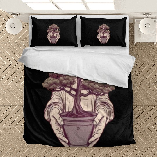 Bonsai Japanese Tree Gardener Gardening Bedding Sets