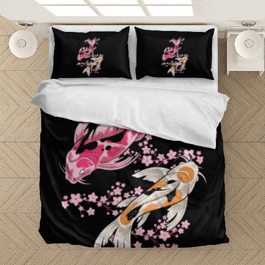 Hilarious Japan Pondfish Goldfish Chagoi Catfish Bedding Sets