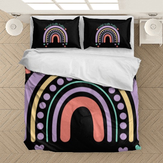 Mental Health Matters | Rainbow Peach Candy Bedding Sets