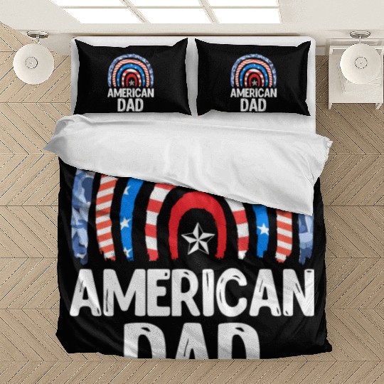 All American Dad Independence Day Party USA Father Bedding Sets