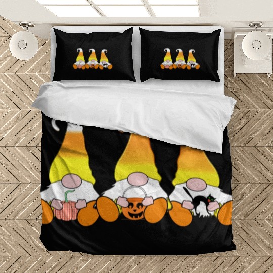 Halloween Gnome Candy Corn Gnomes Trick Or Treat Bedding Sets