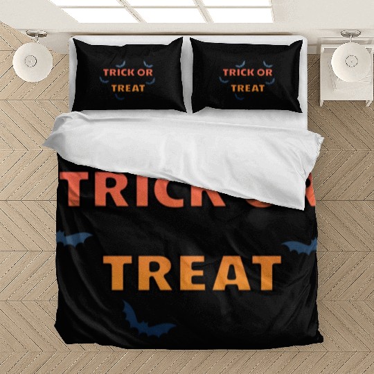 Halloween Trick Or Treat green Bedding Sets