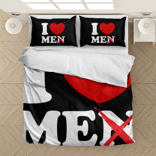 I Love Me I Heart Me Motivational Self Love Men Bedding Sets