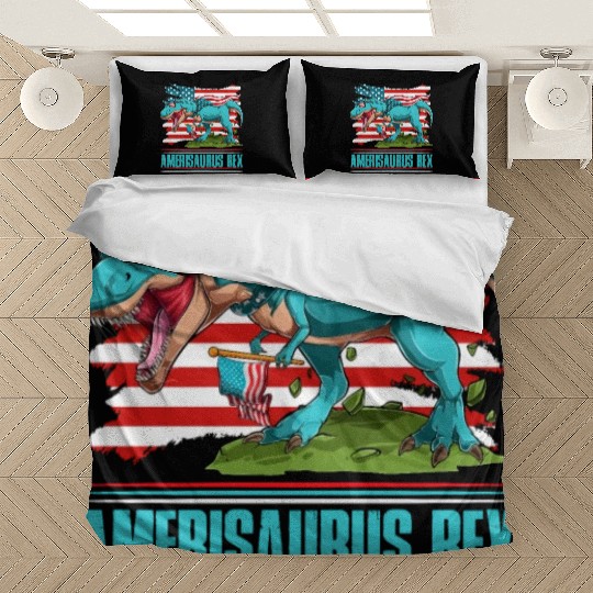 Amerisaurus Rex Independence Day USA Party Bedding Sets