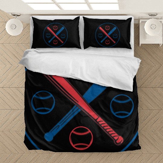 Baseball bat with ball design 2023 Bedding Sets