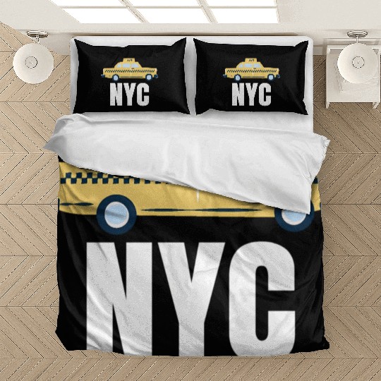 Nyc New York City Taxi Travel Usa Cities Bedding Sets