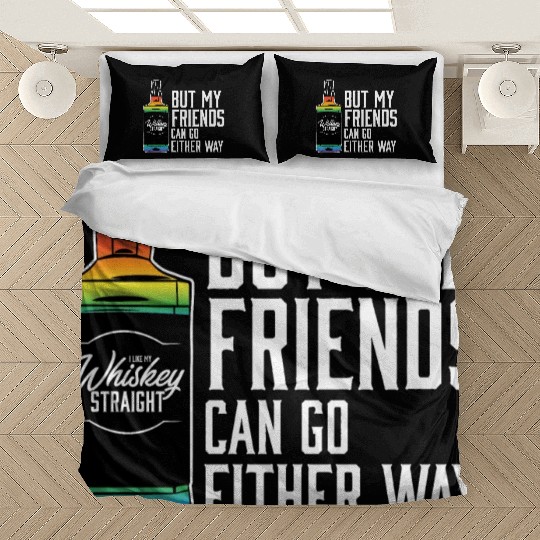 Proud Ally LGBT I Like My Bourbon Straight LGBTQ Bedding Sets