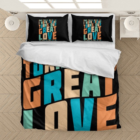 Dear Person Behind Me I Hope Today Positive Retro Bedding Sets