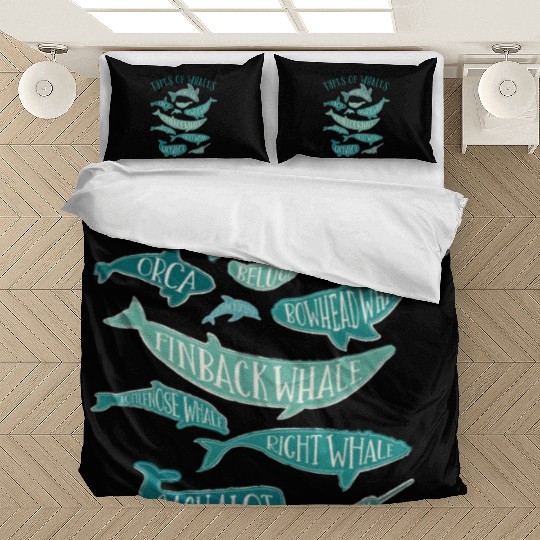 Vintage Whale Lover Design Bedding Sets