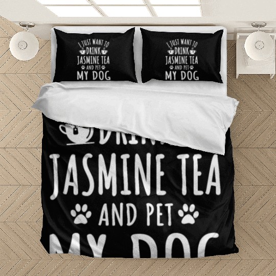 Jasmine Tea And Dog Outfit Dogs Owner Bedding Sets