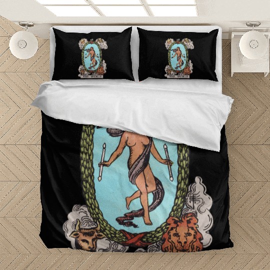 Tarot Card The World Recolorized Tarot Bedding Sets