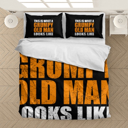 This Is W A Grumpy Old Looks Like Age Sarcasm Bedding Sets