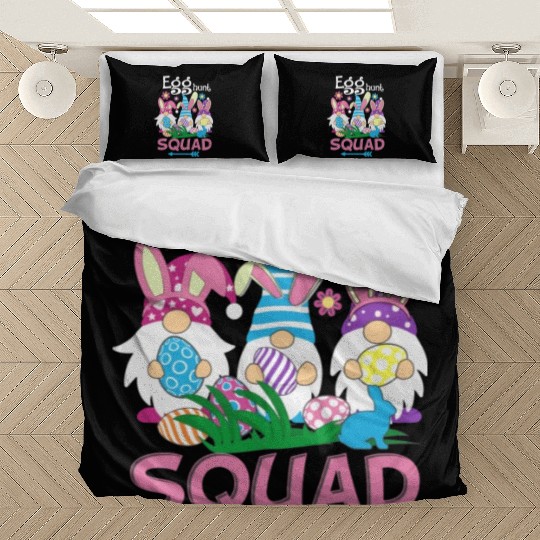 Egg Hunt Squad green Bedding Sets