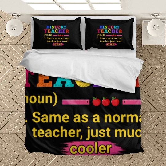History Teacher Definition Funny Back To School Bedding Sets