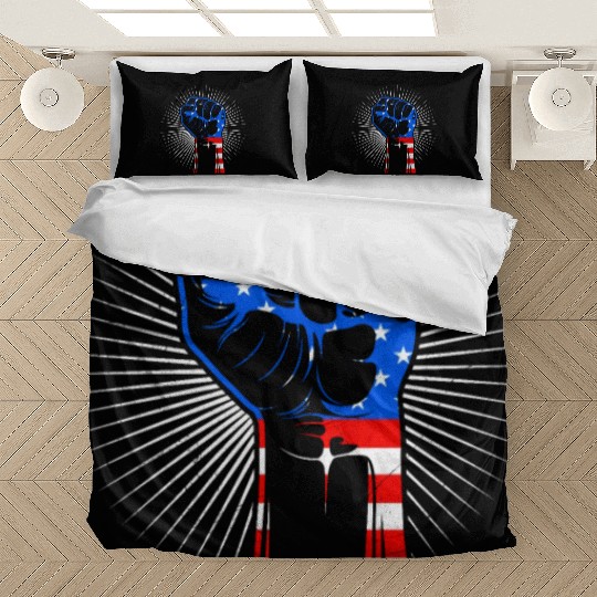 American Fist Stars and Stripes USA Party Bedding Sets