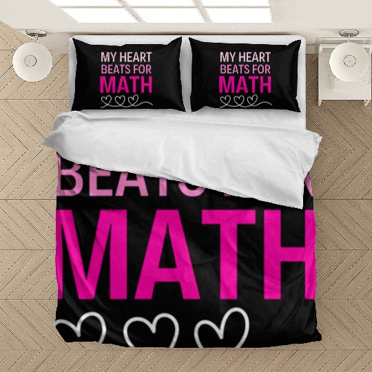 My Heart Beats For Math Valentine'S Day For Math T Bedding Sets