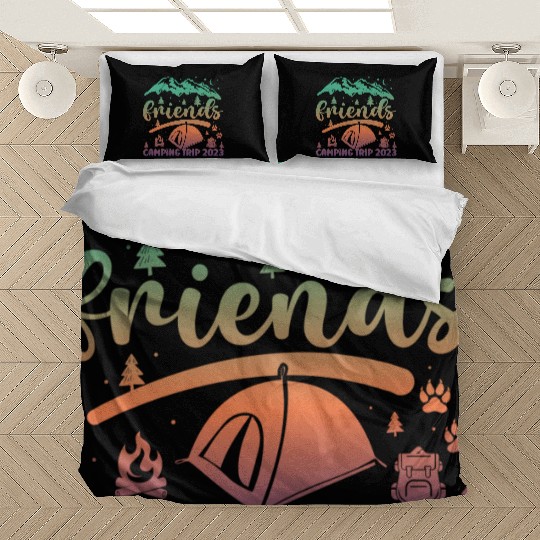 Friends Camping Trip Camping Lover Camper stars Bedding Sets