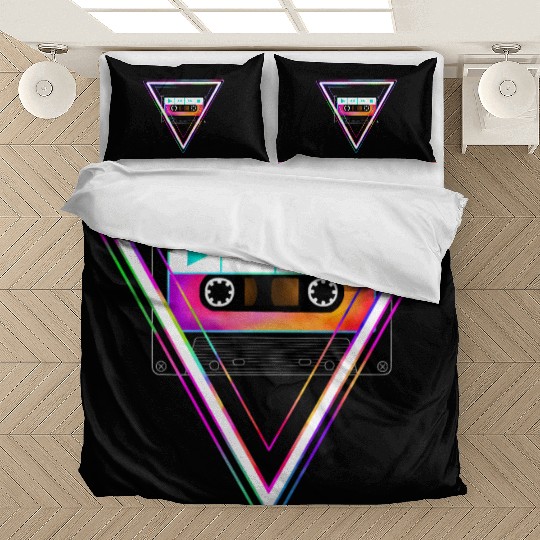Totally Triangular 80s Cassette Tape Bedding Sets
