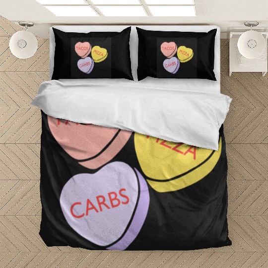 FRONTARTFunny Conversation Hearts Candy Bedding Sets