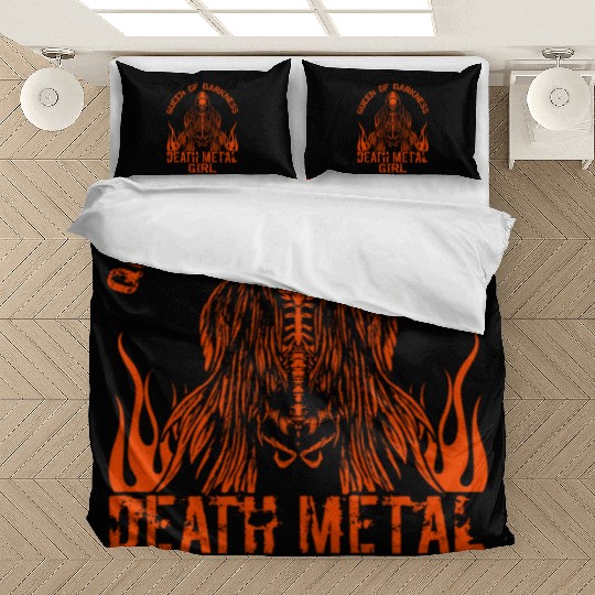 Goth Rock Satan Girl Woman Festivals Death Metal Bedding Sets