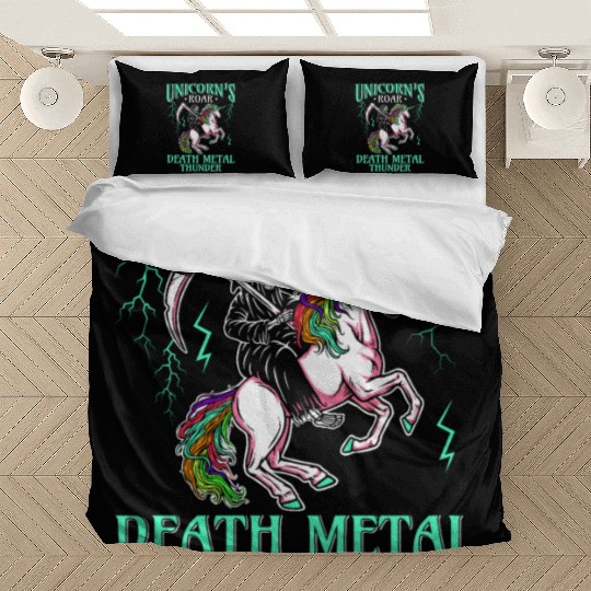 Goth Rock Satan Girl Woman Festivals Death Metal Bedding Sets