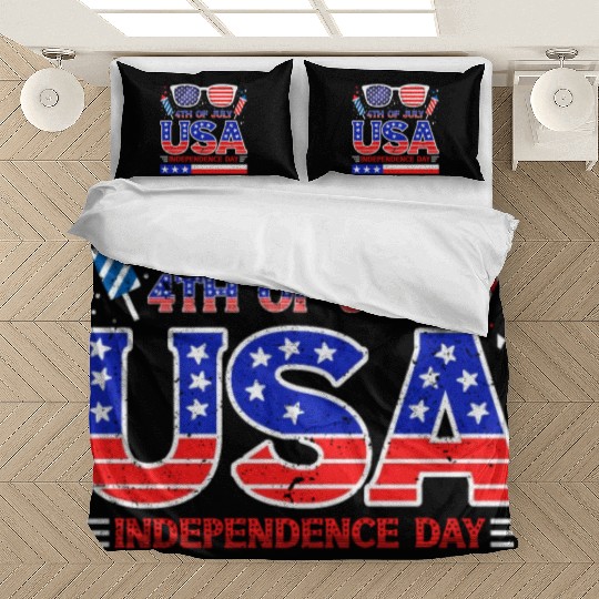4th July USA Independence Day All American Pride Bedding Sets