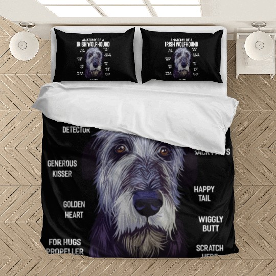 Anatomy of a Irish Wolfhound Dog Funny Gift Bedding Sets
