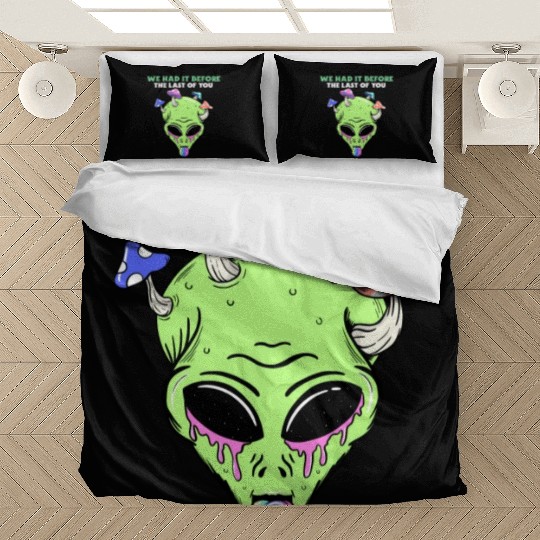 The Last Of Us All Mushroom Infected Green Alien Bedding Sets