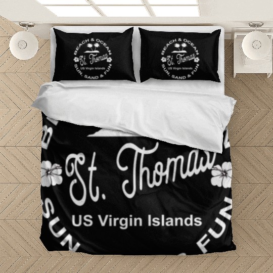 Tropical Beach Ocean St Thomas Us Island Bedding Sets