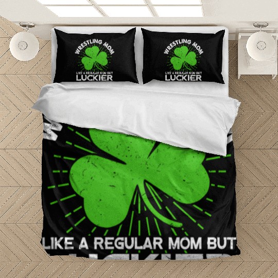 Wrestling Mom St Patrick'S Day Lucky Irish Mama Bedding Sets