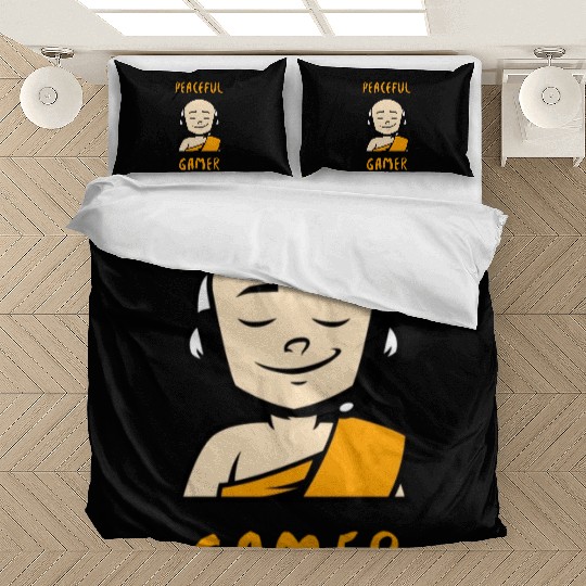 Peaceful Gamer Monk Bedding Sets