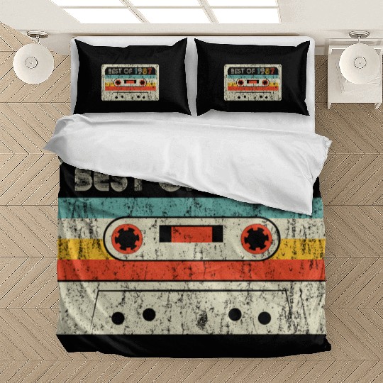 33rd Best Of 1987 Cassette Tape Bedding Sets