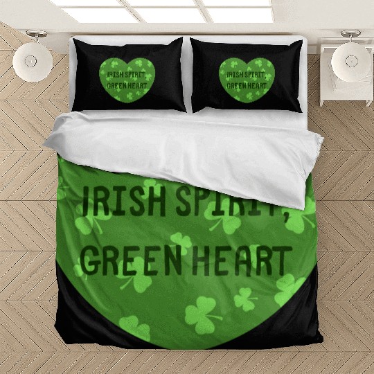 Irish Spirit Green Heart Bedding Sets