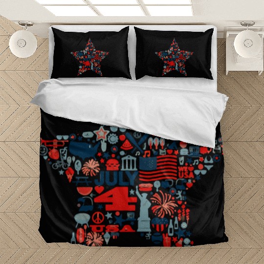 independence day star Bedding Sets