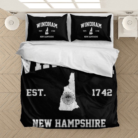 Windham New Hampshire Nh State Athletic Style Bedding Sets
