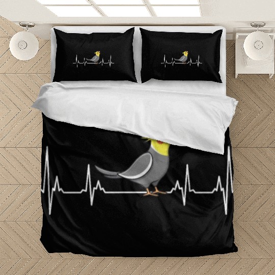Cockatiel Heart Beat Bird lover Parakeet Owner Bedding Sets