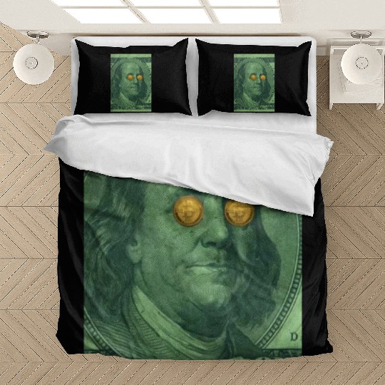 Benjamin Franklin Bitcoin Bedding Sets