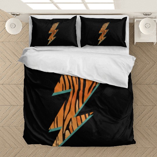 Tiger Stripes Lightning Animal Print Bedding Sets