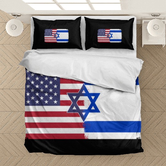 Israel Usa Flag Bedding Sets