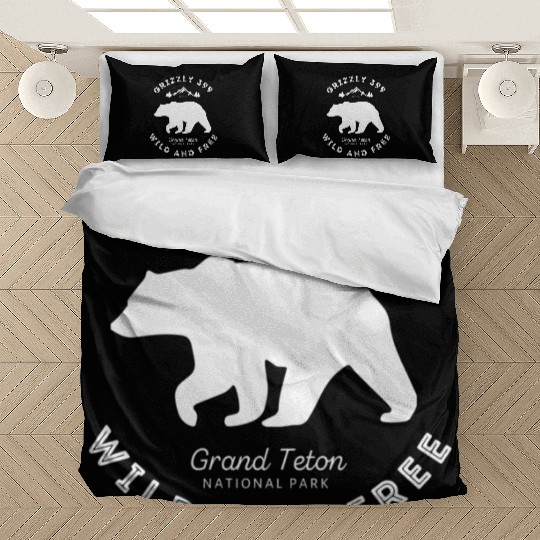 Grizzly 399 Wild Free Grand Teton National Park Bedding Sets