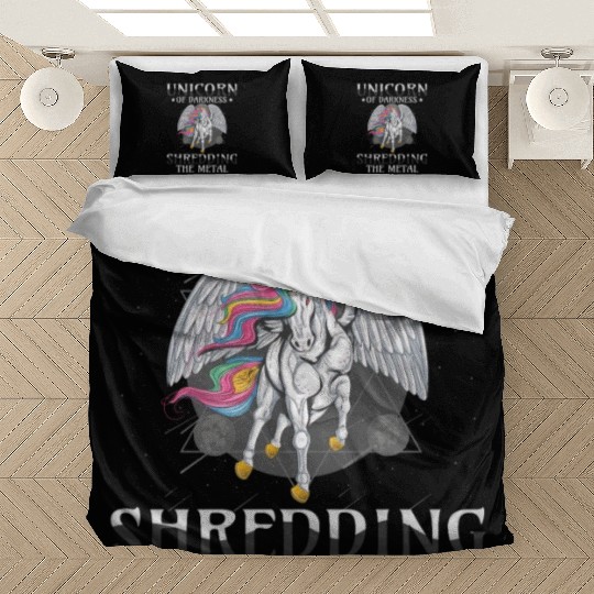 Goth Rock Satan Unicorn Festivals Death Metal Bedding Sets