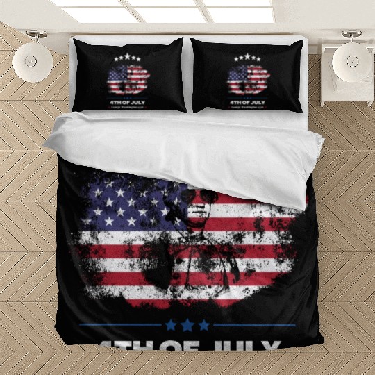 4th Of July Suck It England George Washington 1776 Bedding Sets