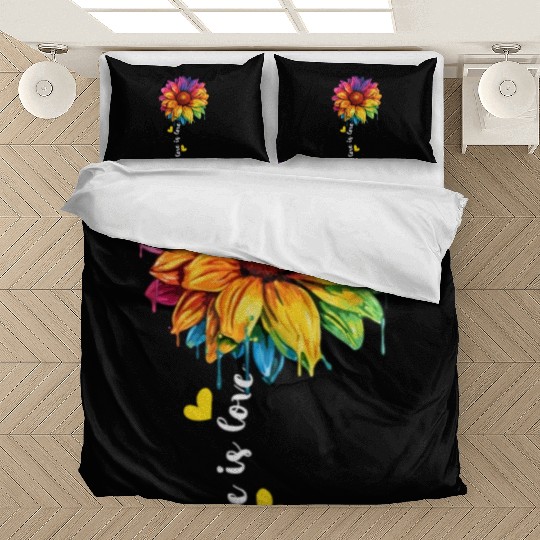 Rainbow Sunflower LGBTQ Community Transgender Pun Bedding Sets