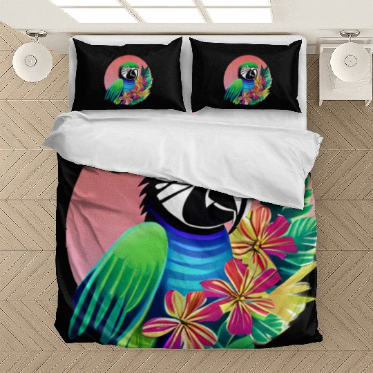 Macaw in the Tropics Bedding Sets