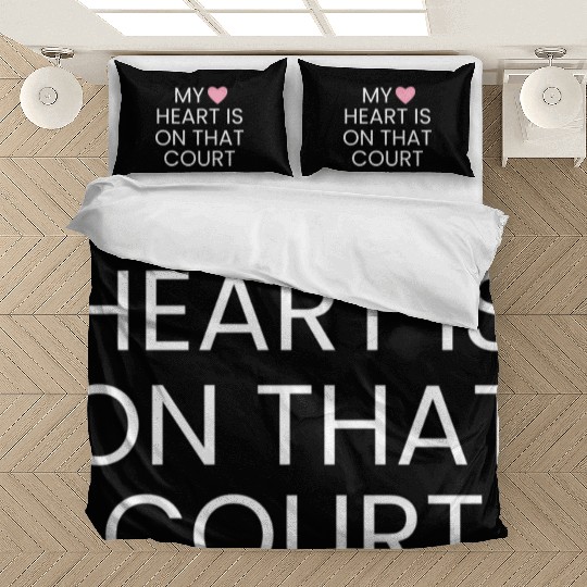 DESIGNMy Heart Is On That Court Tennis Player Bedding Sets