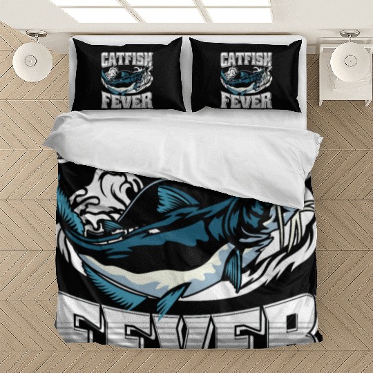 Noodling Flathead Fishing Catfish Angler Bedding Sets