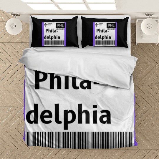 airplane ticket philadelphia Bedding Sets